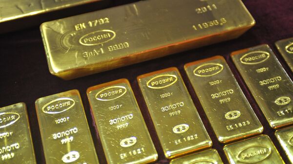 Russian gold bars. - Sputnik International
