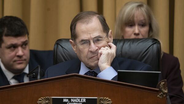 Judiciary Committee Chairman Jerrold Nadler, D-N.Y., questions Acting Attorney General Matthew Whitaker on Capitol Hill in Washington, Friday, Feb. 8, 2019. - Sputnik International