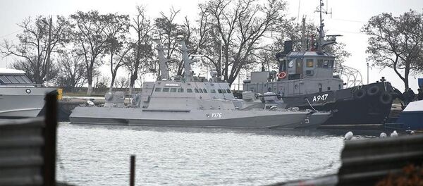 Detained ships in the port of Kerch - Sputnik International