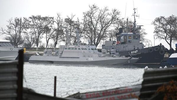 Detained ships in the port of Kerch - Sputnik International