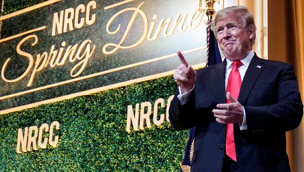 U.S. President Donald Trump arrives to speak at the National Republican Congressional Committee Annual Spring Dinner in Washington, U.S., April 2, 2019 - Sputnik International