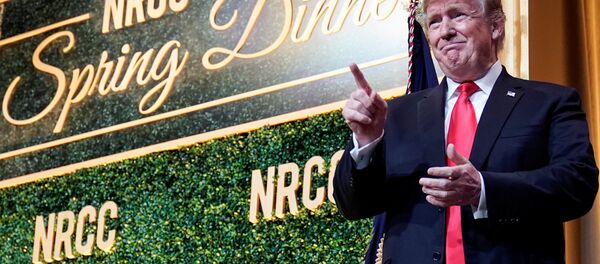 U.S. President Donald Trump arrives to speak at the National Republican Congressional Committee Annual Spring Dinner in Washington, U.S., April 2, 2019 - Sputnik International