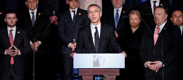 NATO Secretary General Jens Stoltenberg speaks at a reception to celebrate NATO's 70th anniversary in Washington, U.S., April 3, 2019 NATO Secretary General Jens Stoltenberg speaks at a reception to celebrate NATO's 70th anniversary in Washington, U.S., April 3, 2019 - Sputnik International