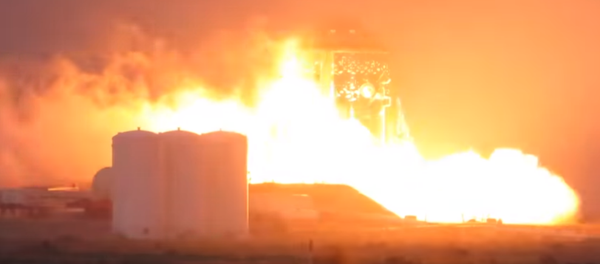 SpaceX's Starhopper tests rocket engine for the first time - Sputnik International