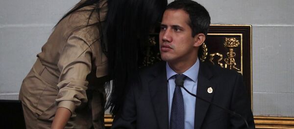 Venezuelan opposition leader Juan Guaido, who many nations have recognised as the country's rightful interim ruler, takes part in a session of the National Assembly in Caracas, Venezuela April 2, 2019 Venezuelan opposition leader Juan Guaido, who many nations have recognised as the country's rightful interim ruler, takes part in a session of the National Assembly in Caracas, Venezuela April 2, 2019 - Sputnik International