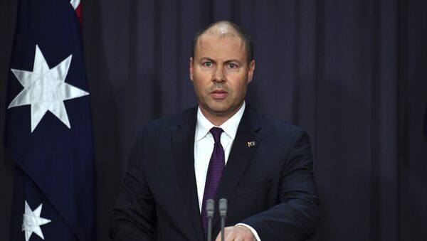 Australia's Treasurer Josh Frydenberg speaks at a press conference in response to the releasing of the Banking Royal Commission findings at Parliament House in Canberra, Monday, Feb. 4, 2019 - Sputnik International