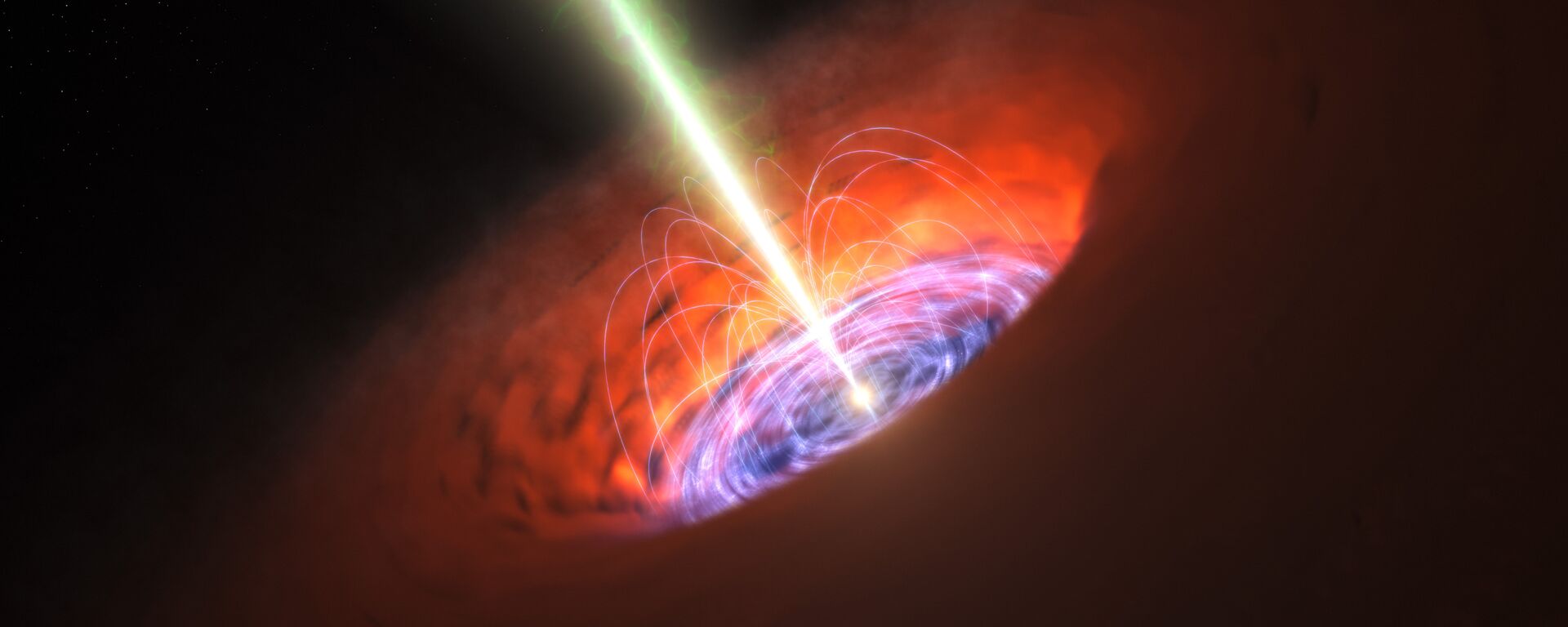 artist impression of the surroundings of a supermassive black hole - Sputnik International, 1920, 01.05.2023