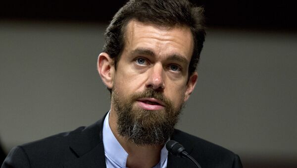 Twitter CEO Jack Dorsey testifies before the Senate Intelligence Committee hearing on 'Foreign Influence Operations and Their Use of Social Media Platforms' on Capitol Hill, Wednesday, Sept. 5, 2018, in Washington - Sputnik International