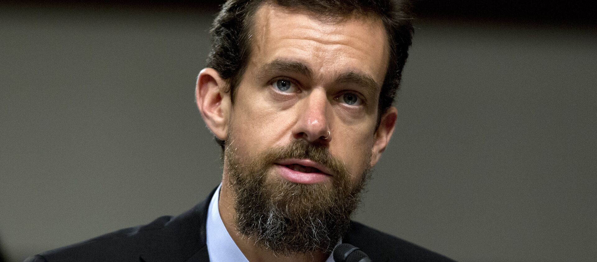 Twitter CEO Jack Dorsey testifies before the Senate Intelligence Committee hearing on 'Foreign Influence Operations and Their Use of Social Media Platforms' on Capitol Hill, Wednesday, Sept. 5, 2018, in Washington - Sputnik International, 1920, 14.01.2021