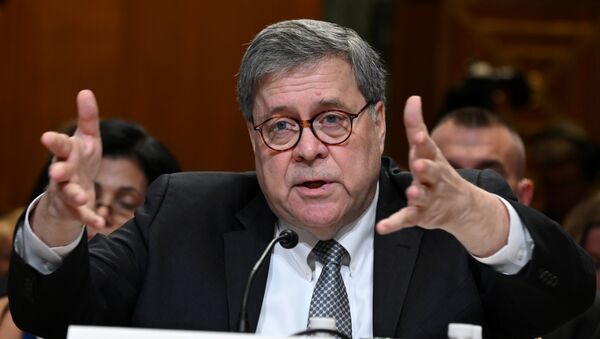 U.S. Attorney General William Barr testifies before a Senate Appropriations Subcommittee hearing on the proposed budget estimates for the Department of Justice in Washington, U.S. April 10, 2019 - Sputnik International