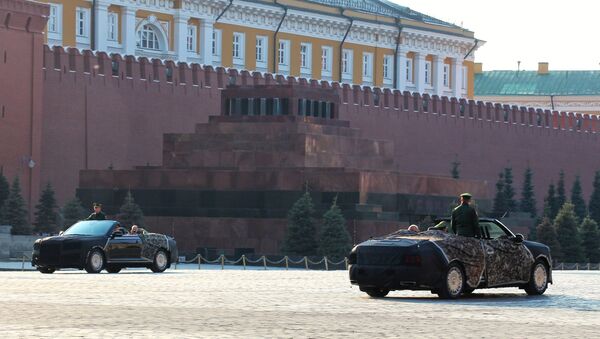 Aurus Cabriolet at the Red Square, Moscow - Sputnik International