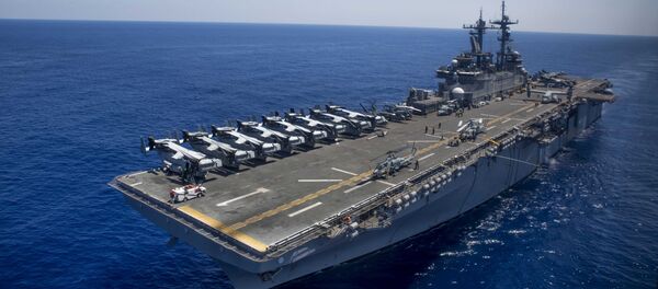 The amphibious assault ship USS Wasp (LHD 1) The amphibious assault ship USS Wasp (LHD 1) - Sputnik International