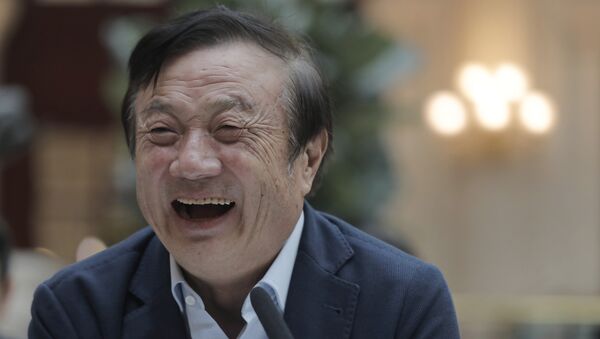 Ren Zhengfei, founder and CEO of Huawei, laughs during a round table meeting with the media in Shenzhen city, south China's Guangdong province, Tuesday, Jan. 15, 2019. The founder of network gear and smart phone supplier Huawei Technologies said the tech giant would reject requests from the Chinese government to disclose confidential information about its customers. - Sputnik International
