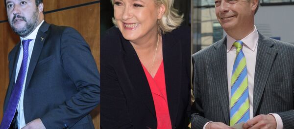 Matteo Salvini, Marine Le Pen and Nigel Farage Matteo Salvini, Marine Le Pen and Nigel Farage - Sputnik International