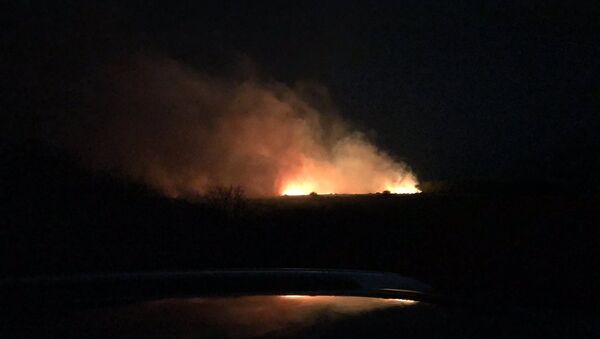 Flames of wildfire spread across Bodmin Moor, Cornwall - Sputnik International
