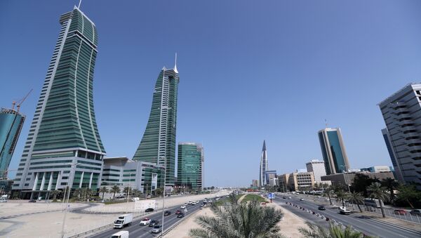 Bahrain Financial Harbour (L) and Bahrain World Trade Center are are seen in diplomatic area in Manama, Bahrain. File photo - Sputnik International