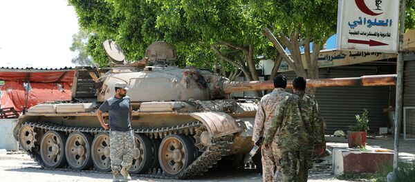 Members of Libyan internationally recognised government forces are seen in Al-Swani area in Tripoli, Libya April 18, 2019. - Sputnik International