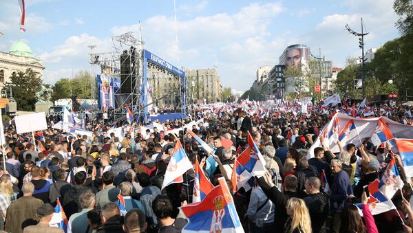 Future of Serbia rally in Belgrade - Sputnik International