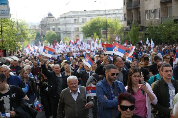 Future of Serbia rally in Belgrade - Sputnik International