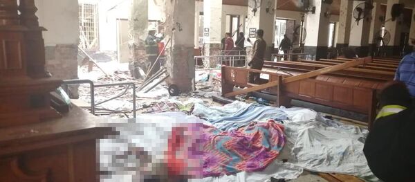 A view of St. Sebastian's Church damaged in blast in Negombo, north of Colombo, Sri Lanka A view of St. Sebastian's Church damaged in blast in Negombo, north of Colombo, Sri Lanka - Sputnik International