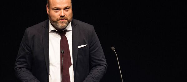 This picture taken on August 21, 2017 shows Bestseller CEO Anders Holch Povlsen during an event in Aarhus, Denmark This picture taken on August 21, 2017 shows Bestseller CEO Anders Holch Povlsen during an event in Aarhus, Denmark - Sputnik International