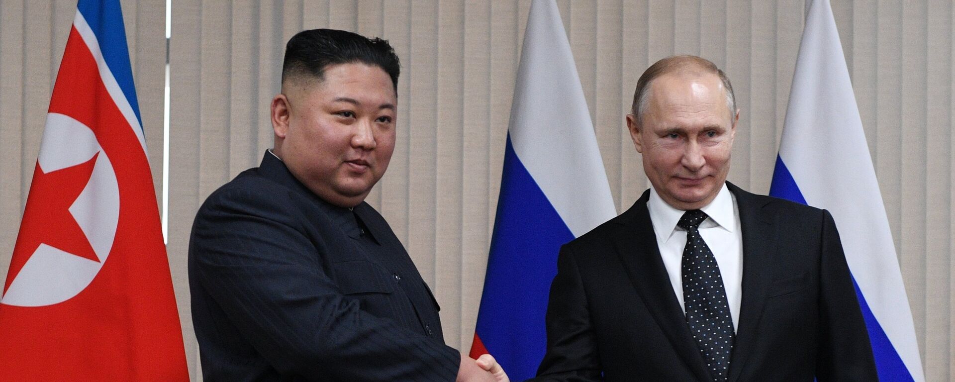 The Russian President V. Putin met the leader of the DPRK Kim Jong-un - Sputnik International, 1920, 17.06.2024