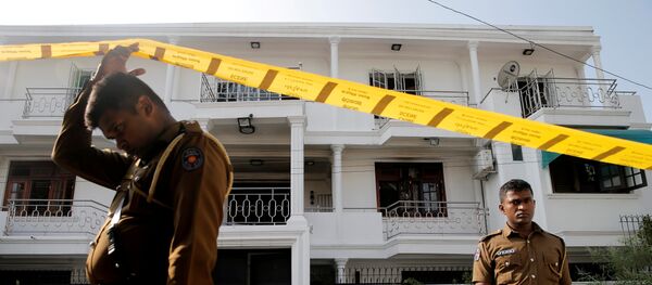Police keep watch outside the family home of a bomber suspect where an explosion occurred during a Special Task Force raid, following a string of suicide attacks on churches and luxury hotels, in Colombo, Sri Lanka April 25, 2019. Police keep watch outside the family home of a bomber suspect where an explosion occurred during a Special Task Force raid, following a string of suicide attacks on churches and luxury hotels, in Colombo, Sri Lanka April 25, 2019. - Sputnik International