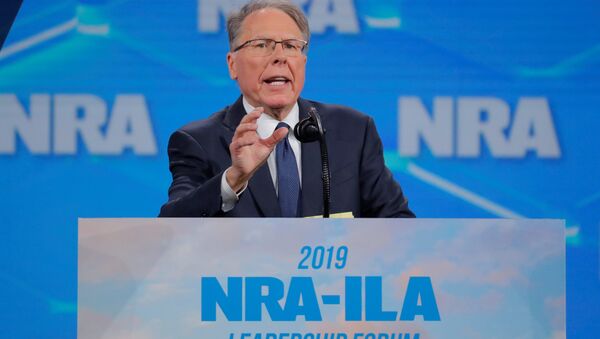 Wayne LaPierre, executive vice president and CEO of the National Rifle Association (NRA) at the NRA annual meeting in Indianapolis, Indiana - Sputnik International