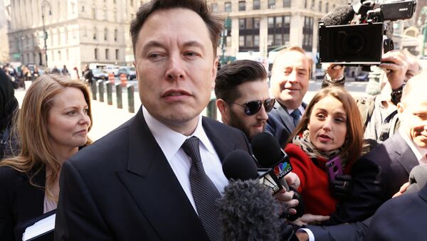 Tesla CEO Elon Musk arrives at Manhattan federal court for a hearing on his fraud settlement with the Securities and Exchange Commission (SEC) in New York City, U.S. April 4, 2019 - Sputnik International