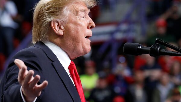 US President Donald Trump delivers remarks at a Make America Great Again rally at the Resch Center Complex in Green Bay - Sputnik International