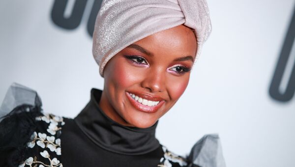 Halima Aden attends House Of Uoma presents the launch of Uoma Beauty - The World's First Afropolitan Makeup Brand at NeueHouse Hollywood on April 25, 2019 in Los Angeles, California. - Sputnik International