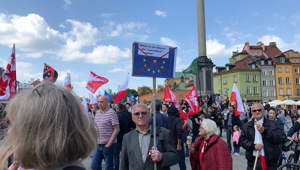 Anti-EU Protest in Warsaw - Sputnik International