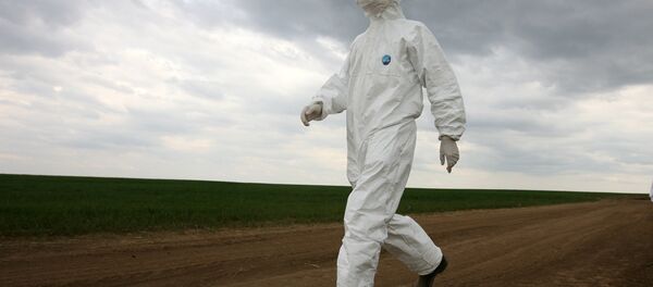 A combined animal epidemic countermeasures unit member A combined animal epidemic countermeasures unit member - Sputnik International