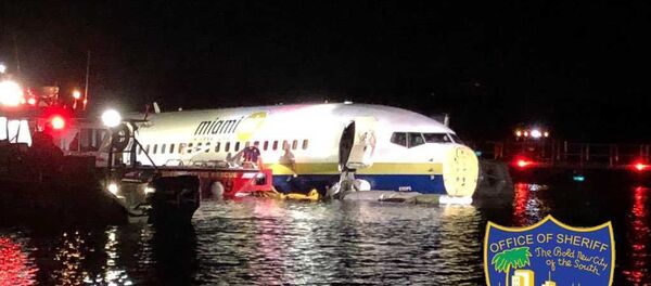A commercial plane went into the river near Jacksonville, Florida - Sputnik International