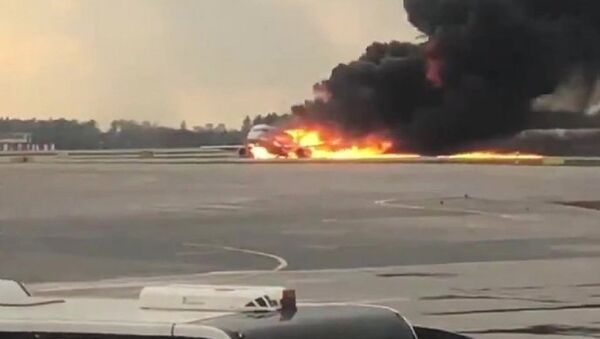 Plane caught fire during hard landing at Sheremetyevo airport - Sputnik International