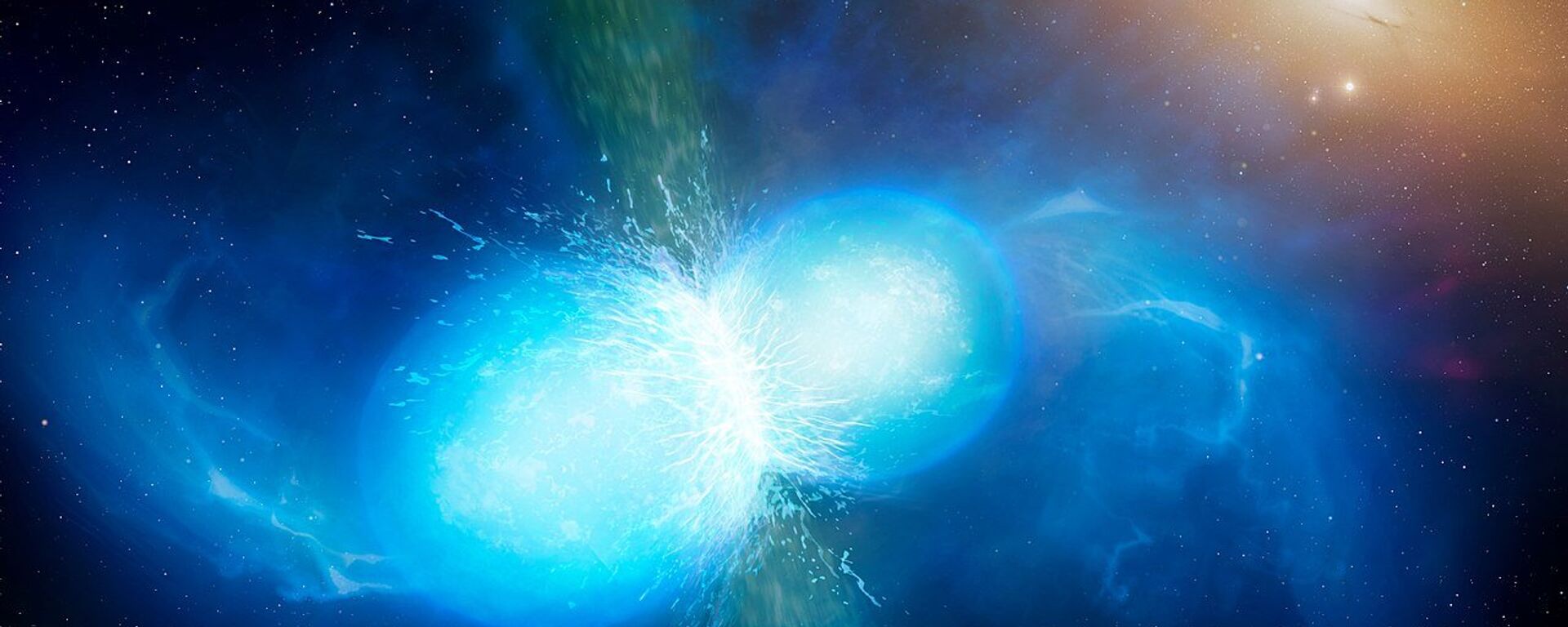 Artist’s impression of two neutron stars merger - Sputnik International, 1920, 29.03.2020