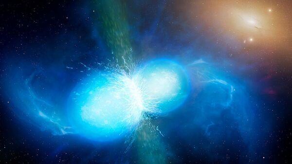 Artist’s impression of two neutron stars merger - Sputnik International