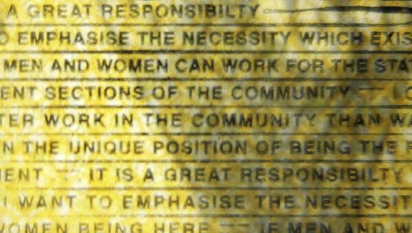 The word responsibility is printed with a missing i in the Australian $50 note photographed in Sydney, Australia, Thursday, May 9, 2019 - Sputnik International