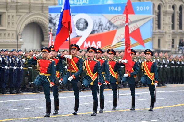 A Colour Guard During Victory Day Parade at the Red Square in Moscow - Sputnik International