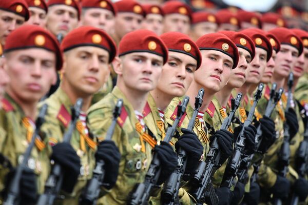 National Guard's Soldiers During the Victory Day Parade at the Red Square in Moscow - Sputnik International