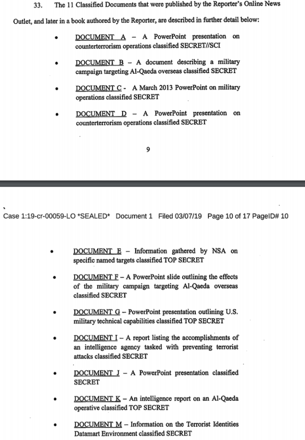 Details of published documents obtained by unidentified reporter through former intelligence analyst Daniel Hale Details of published documents obtained by unidentified reporter through former intelligence analyst Daniel Hale - Sputnik International