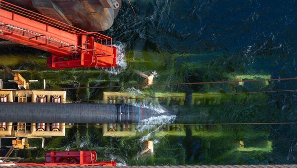 Nord Stream 2 pipeline being laid. - Sputnik International