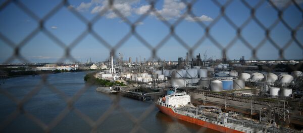 The Houston Ship Channel and adjacent refineries, part of the Port of Houston, are seen in Houston The Houston Ship Channel and adjacent refineries, part of the Port of Houston, are seen in Houston - Sputnik International