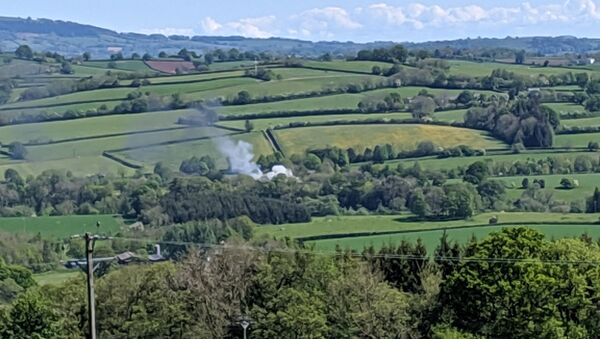 Plane has crashed on the A40 south of Abergavenny. There is a private landing strip nearby - Sputnik International