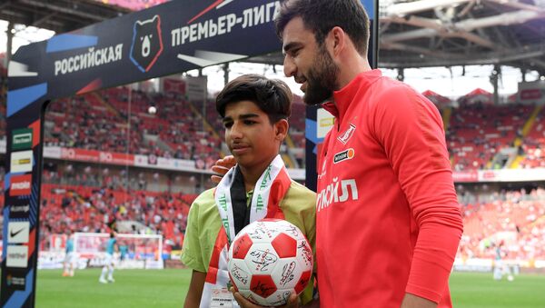 Касим Алькадим из Ирака посетил футбольный матч в Москве - Sputnik International
