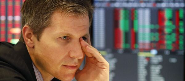 Financial Markets Wall Street Download Comp Tag as... Cancel Apply Back to search results1of50,610 results FINANCIAL MARKETS WALL STREET Overview Download now Market maker Thomas Brown follows stock prices at the New York Stock Exchange, Monday, May 13, 2019. U.S. stocks moved sharply lower Monday on Wall Street and extended the market's slide into a second week as investors seek shelter from an escalating trade war between the U.S. Financial Markets Wall Street Download Comp Tag as... Cancel Apply Back to search results1of50,610 results FINANCIAL MARKETS WALL STREET Overview Download now Market maker Thomas Brown follows stock prices at the New York Stock Exchange, Monday, May 13, 2019. U.S. stocks moved sharply lower Monday on Wall Street and extended the market's slide into a second week as investors seek shelter from an escalating trade war between the U.S. - Sputnik International