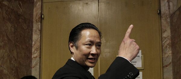 In this March 28, 2012 file photo, San Francisco Public Defender Jeff Adachi enters a courtroom at the Hall of Justice in San Francisco. A freelance journalist is vowing to protect his source after San Francisco police raided his home and office as part of a criminal investigation. Bryan Carmody tells the Los Angeles Times that officers handcuffed him Friday, May 10, 2019, as they confiscated items including his cell phone, computer and cameras. Authorities say the raid came during an ongoing probe into who leaked a confidential police report about the Feb. 22 death of Adachi. In this March 28, 2012 file photo, San Francisco Public Defender Jeff Adachi enters a courtroom at the Hall of Justice in San Francisco. A freelance journalist is vowing to protect his source after San Francisco police raided his home and office as part of a criminal investigation. Bryan Carmody tells the Los Angeles Times that officers handcuffed him Friday, May 10, 2019, as they confiscated items including his cell phone, computer and cameras. Authorities say the raid came during an ongoing probe into who leaked a confidential police report about the Feb. 22 death of Adachi. - Sputnik International