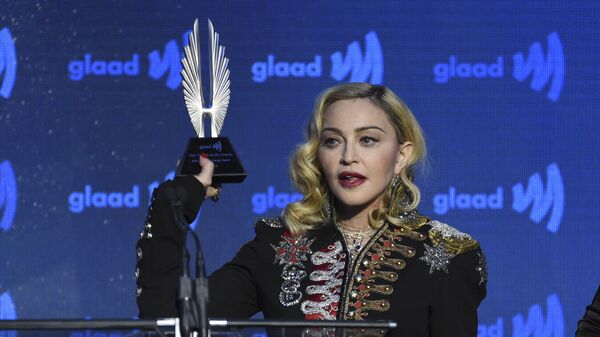 Honoree Madonna accepts the advocate for change award at the 30th annual GLAAD Media Awards at the New York Hilton Midtown on Saturday, May 4, 2019, in New York - Sputnik International