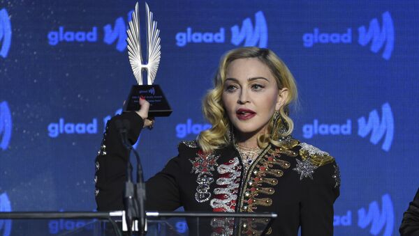Honoree Madonna accepts the advocate for change award at the 30th annual GLAAD Media Awards at the New York Hilton Midtown on Saturday, May 4, 2019, in New York - Sputnik International