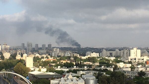 Fire at a military base in Tel Aviv - Sputnik International